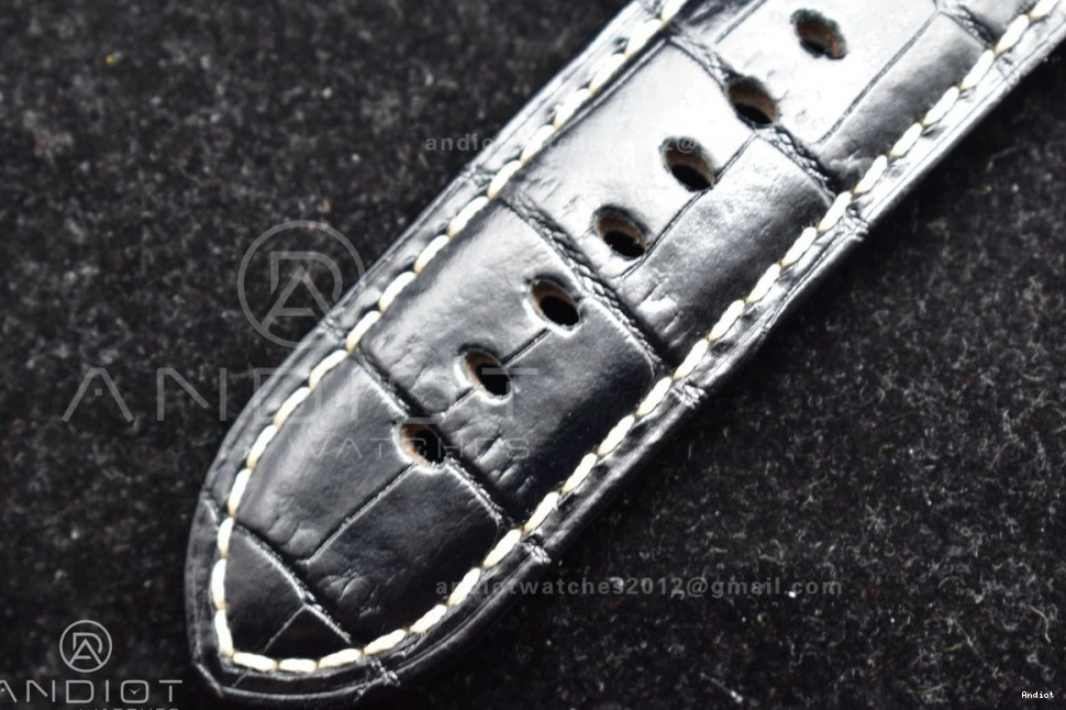 A6497 Edition H 1:1 Superlumed on Y-Incabloc XF Leather PAM217 Dial with Best Black Strap 0113